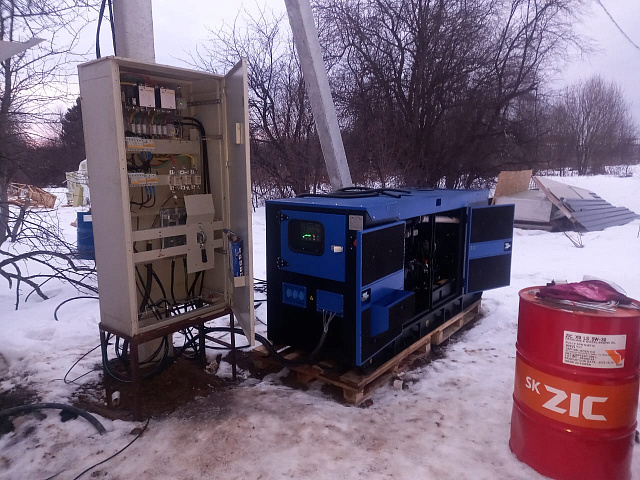 Пример монтажных работ для дизельного-генератора ТСС